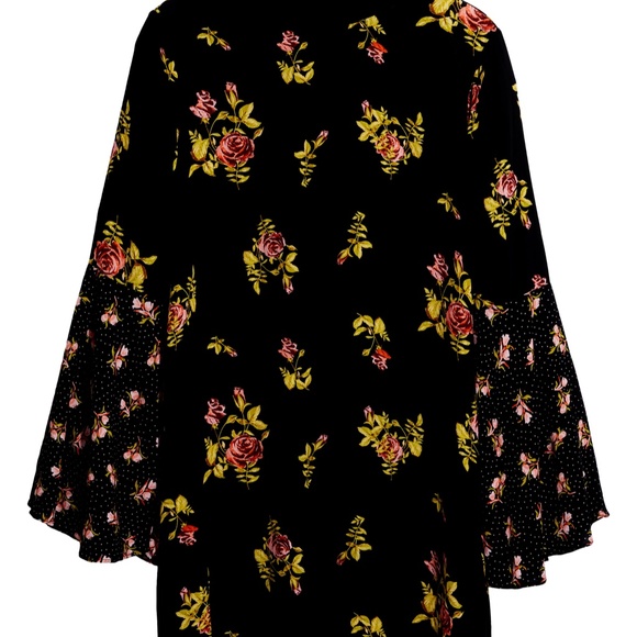 NEW Free People Mock Neck Mini Dress - Picture 5 of 9